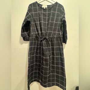 Piper & Scoot Black and White Checkered Dress